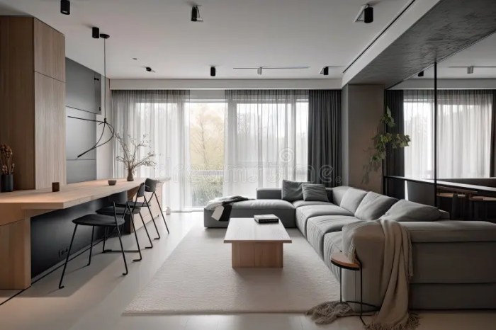 Trendy and Minimalist Style Home, with Sleek Clean Lines and Neutral ...